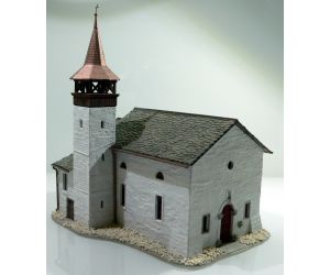 Fertigmodell 38813 Antoniuskapelle Saas-Grund - Handpatiniert und coloriert
