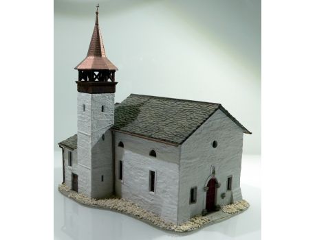 Fertigmodell 38813 Antoniuskapelle Saas-Grund - Handpatiniert und coloriert