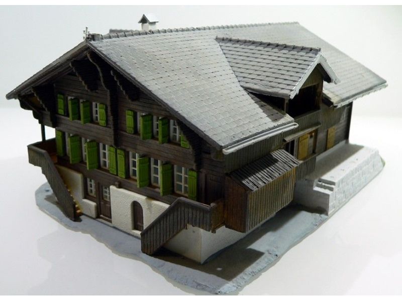 200881 Modello finito grande casa residenziale Chalet...