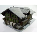 Fertigmodell grosses Wohnhaus Chalet - patiniert handcoloriert - Ansicht 1