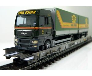 Märklin 47404 SBB Hupac Typ Saakms LKW - Emil Egger Schweiz