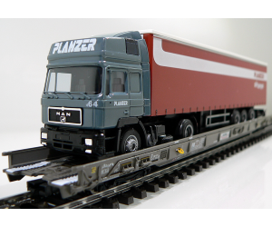 Märklin 47404 SBB Hupac Typ Saakms LKW - Sondermodell Planzer Air Cargo Schweiz - Ansicht 1