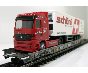 Märklin 47404 SBB Hupac Typ Saakms LKW - Sondermodell Schöni Logistics Schweiz