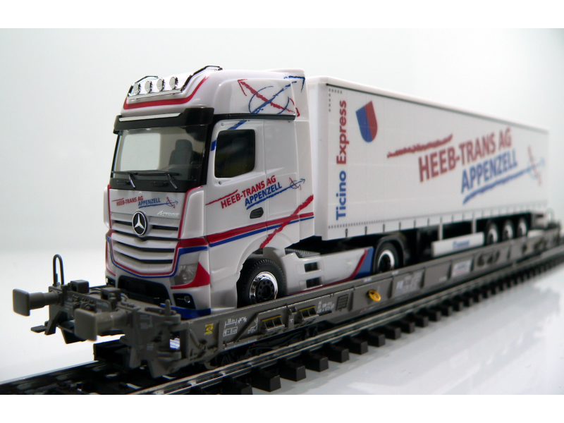 Märklin 47404 SBB Hupac Type Saakms LKW - Heeb...