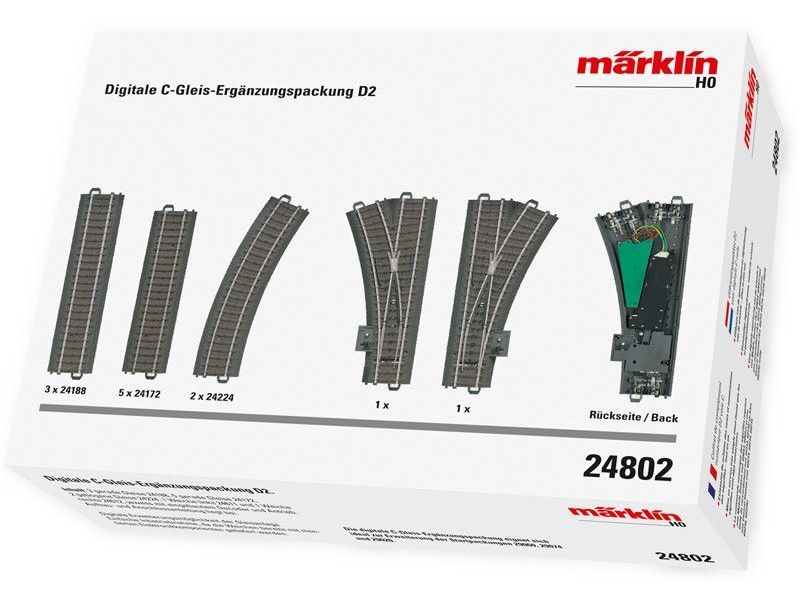 Märklin 24802 Pacchetto di espansione digitale C-Gleis...