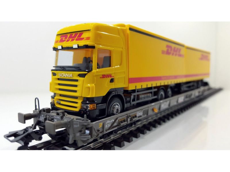 Märklin 47404-018 SBB Hupac Saakms LKW DHL Export &...
