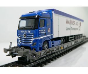 Märklin 47404-228 SBB Hupac Typ Saakms LKW - Wanner Int. Transport AG Schaffhausen - Ansicht 1