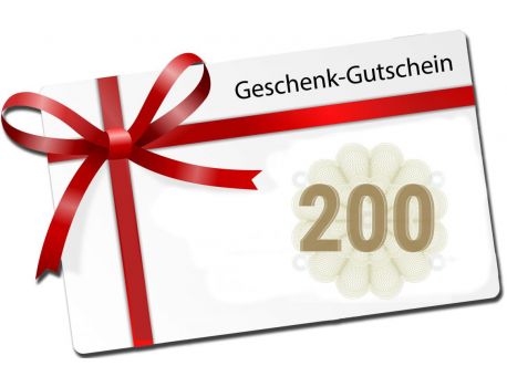 200 - Swissbahn Geschenkgutschein - Wert 200 Franken