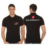 Swissbahn 001XL Poloshirt - Kurzarm schwarz - gestickt 100% Bw. - Ansicht 1