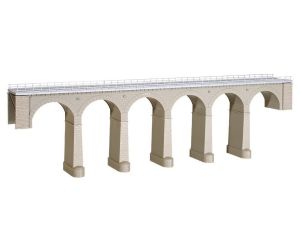 Kibri 39724 Aachtal- Viadukt mit Eisbrecherpfeilern, eingleisig, Bausatz - Ansicht 1