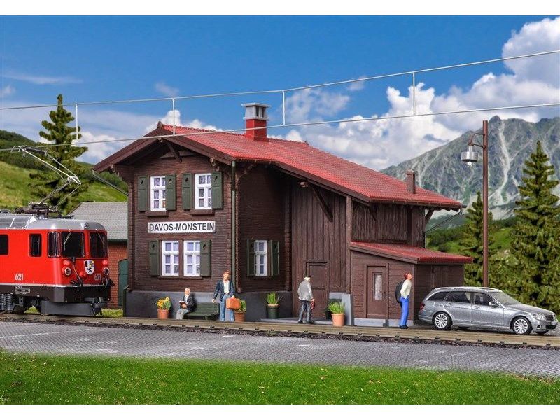 Kibri 39493 CH - Bahnhof Davos Monstein inkl. Beleuchtung H0