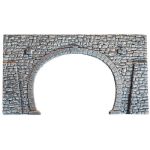 NOCH 58248 Bruchsteinmauer Tunnel- Portal 2 gleisig H0 - Detailansicht 2