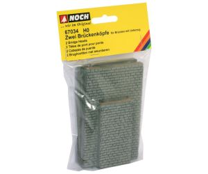 NOCH 67034 Brückenköpfe aus Hartschaum, 2 Stück H0 - Detailansicht 2