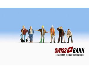 NOCH 15110 Schweizer Bauarbeiter, CH Baustelle H0 - Ansicht 1