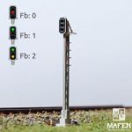 MAFEN 413602 - SBB - Hauptsignal 3 Lichter -grün/rot/gelb