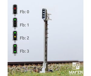 MAFEN 413603 - SBB - Hauptsignal 4 Lichter -grün/rot/gelb/grün