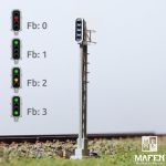 MAFEN 413603 - SBB - Hauptsignal 4 Lichter -grün/rot/gelb/grün