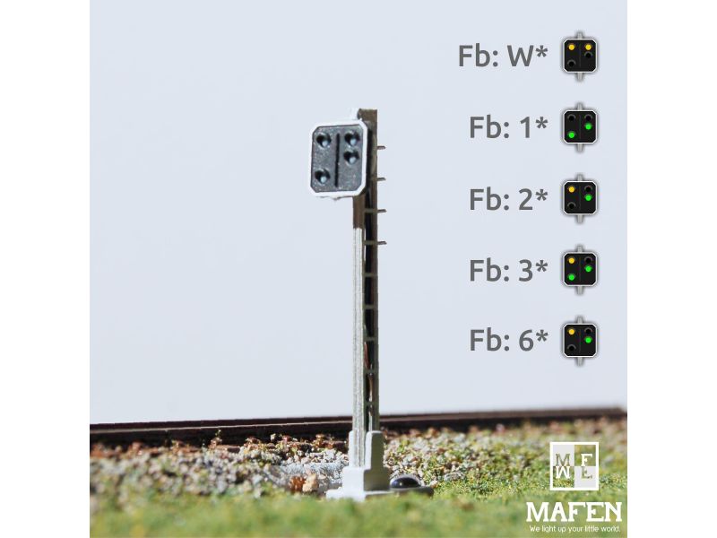 MAFEN 413610 SBB - Signal d'avertissement 4 lumières...