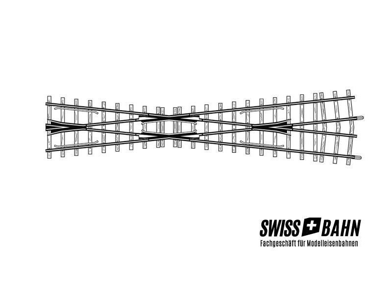 BEMO 4219000 - Incrocio 12° accorciato, 182 mm...
