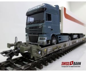 Märklin 47404 -146 SBB Hupac Typ Saakms LKW - DAF XF 105 SSC/Aerop. - Kühl-KSZ