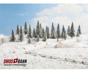 NOCH 26929 Schneetannen Modelltannen 5 Stück - Ansicht 1