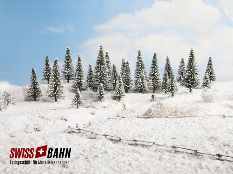 NOCH 26929 Abeti di neve Modelltannen 5 pezzi...