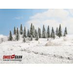 NOCH 26929 Schneetannen Modelltannen 5 Stück