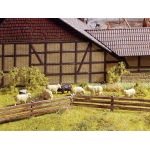 NOCH 13040 Weidezaun Holz, handbemalt H0