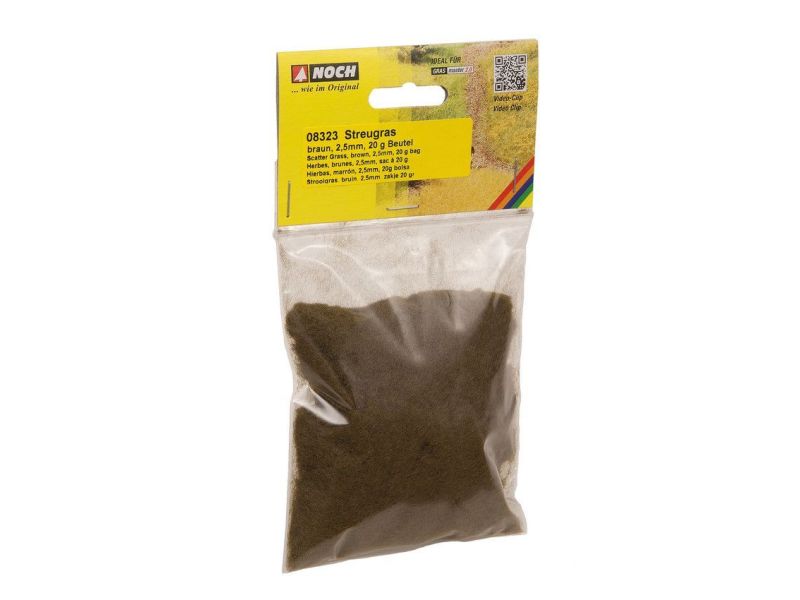 NOCH 08323 Herbe à saupoudrer, marron 2,5 mm - 20Gr