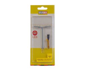 Brawa 84059 Bahnsteigleuchte, 2-fach, Stecksockel, LED - H0