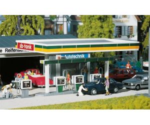 Faller 130346 Überdachte Zapfsäulen - Tankstelle H0 - Ansicht 1
