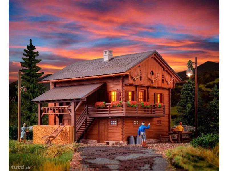 Kibri 38011 Schweizer Berg und Jagdhaus mit Beleuchtung