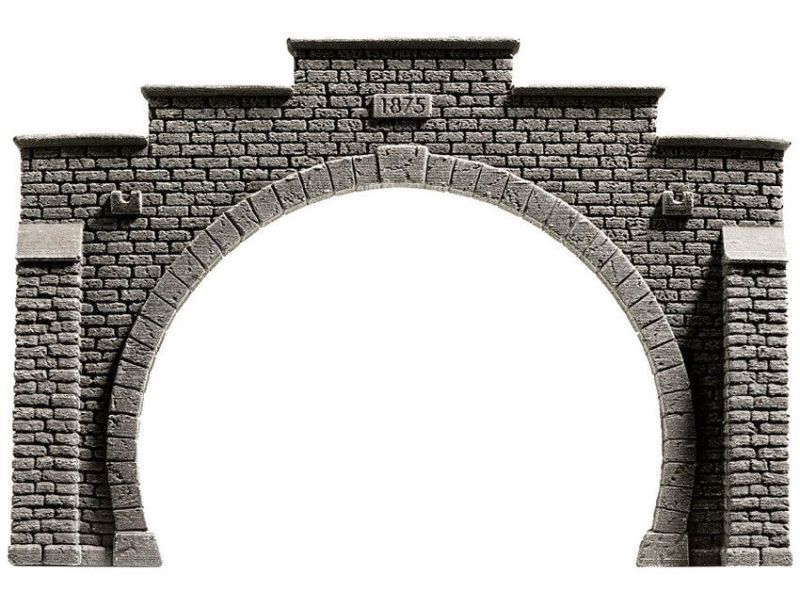 NOCH 58052 Portale del tunnel, a 2 binari, 21 x 14 cm...