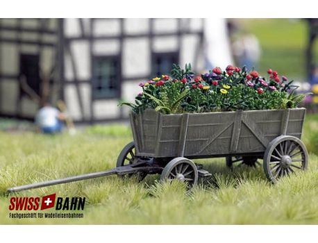 Busch 1228 Holz- Leiterwagen mit Blumenpracht H0