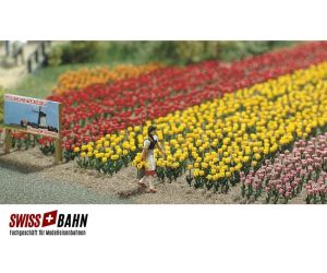 Busch 1206 Tulpen 120 Stück in 5 verschiedenen Farben H0