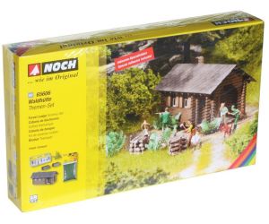 NOCH 65606 Themen-Set "Waldhütte" H0