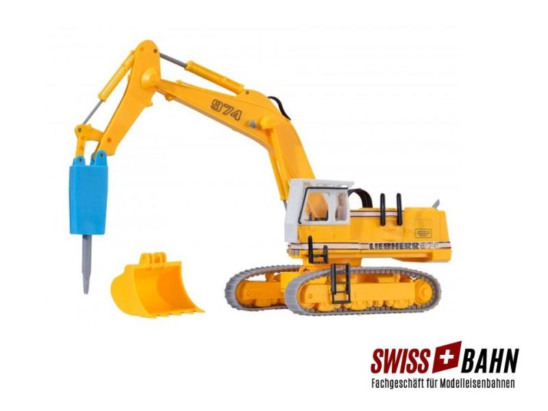 KIBRI 11271 LIEBHERR 974 con martello demolitore - H0...