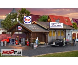 Vollmer 45599 Reparaturwerkstatt Pfizis Garage mit Tankstelle H0