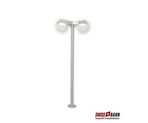 Viessmann 6097 Straßenleuchte modern, doppelt, 2 LEDs weiß