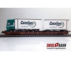 Märklin 4740.234 DB Int. - Saadkms 690, CATELLANI DAF XF105
