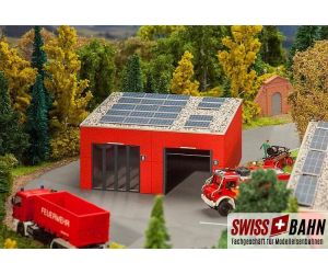 Faller 130161 Fahrzeughalle - Lagerhalle für Einsatzfahrzeuge H0 - Ansicht 1