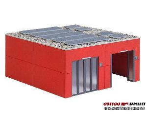 Faller 130161 Fahrzeughalle - Lagerhalle für Einsatzfahrzeuge H0 - Detailansicht 2