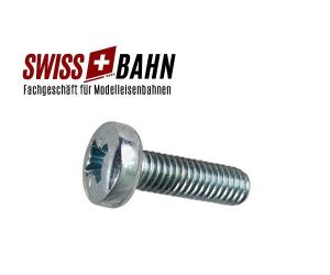 SWIBA 45666 Linsenschrauben mit Kreuzschlitz  M2 - 6mm