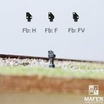 MAFEN 4146.01 SBB Zwergsignal 3 Flammig Spur N - Ansicht 1