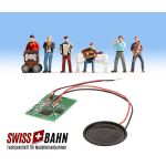 NOCH 12820 Strassenmusiker mit echtem Soundchip Modul
