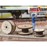 NOCH 14202 Kabelrollen Kabelwerke, 3er Set H0