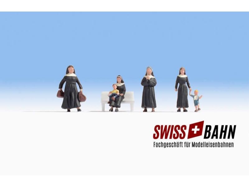 NOCH 15400 Couvent - Nonnes avec enfants - H0