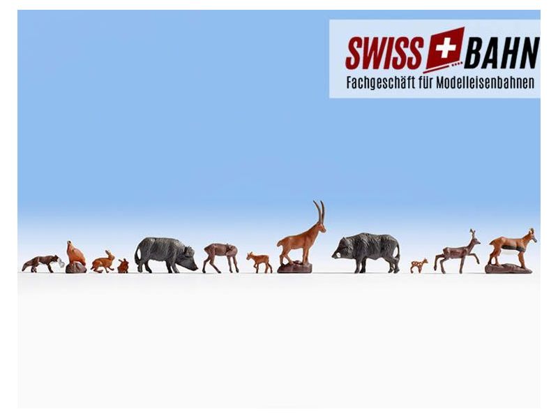 NOCH 15745 Animaux de forêt et de montagne - Set de 12...