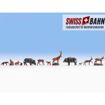NOCH 15746 Wald und Gebirgstiere - Set mit 12 Stück - H0