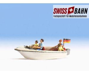 NOCH 16820 Schnelles Motorboot mit 4 Passagieren - H0 - Ansicht 1